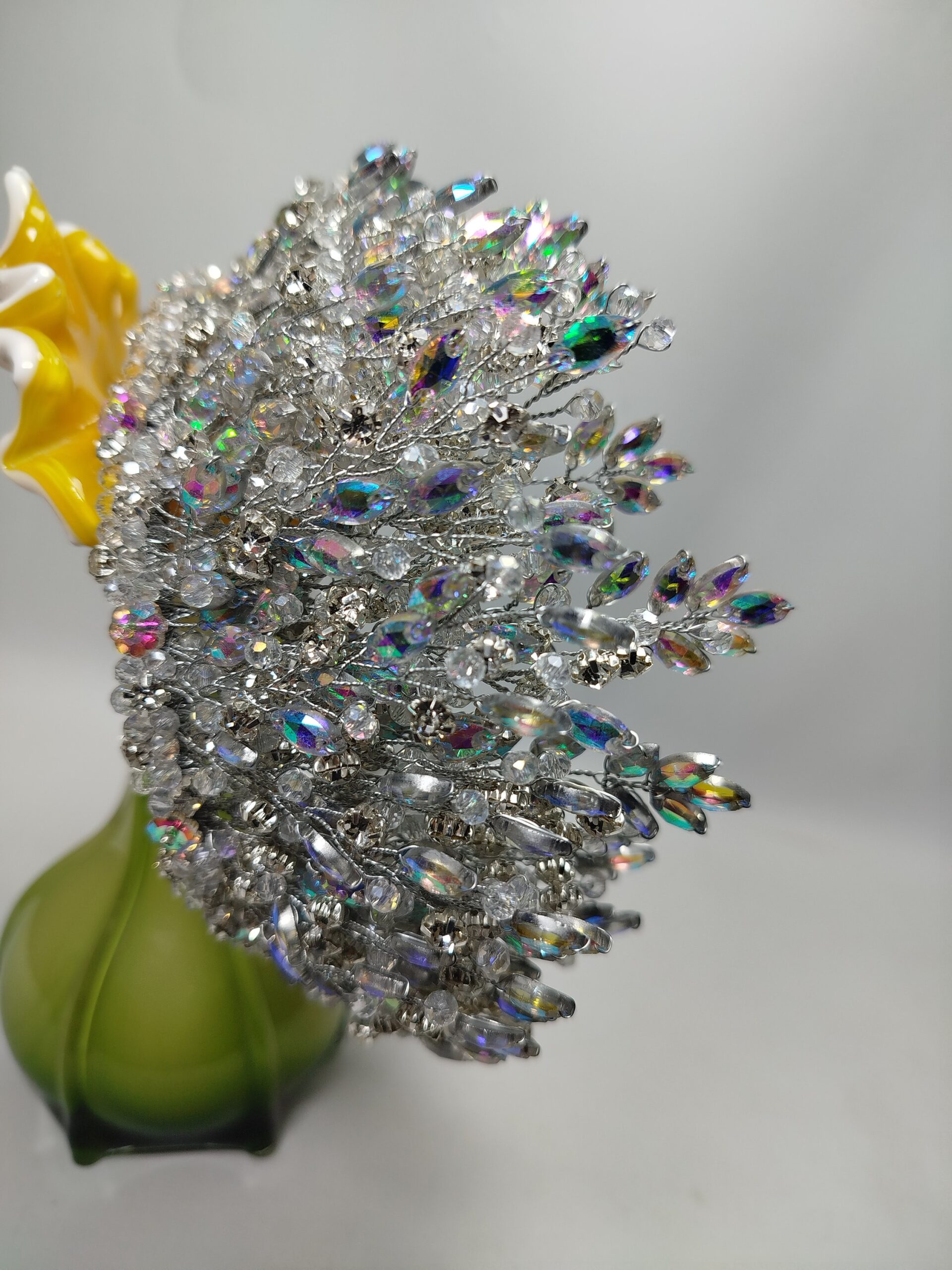 Silver Multi Heavy Crown For Bride - Image 10
