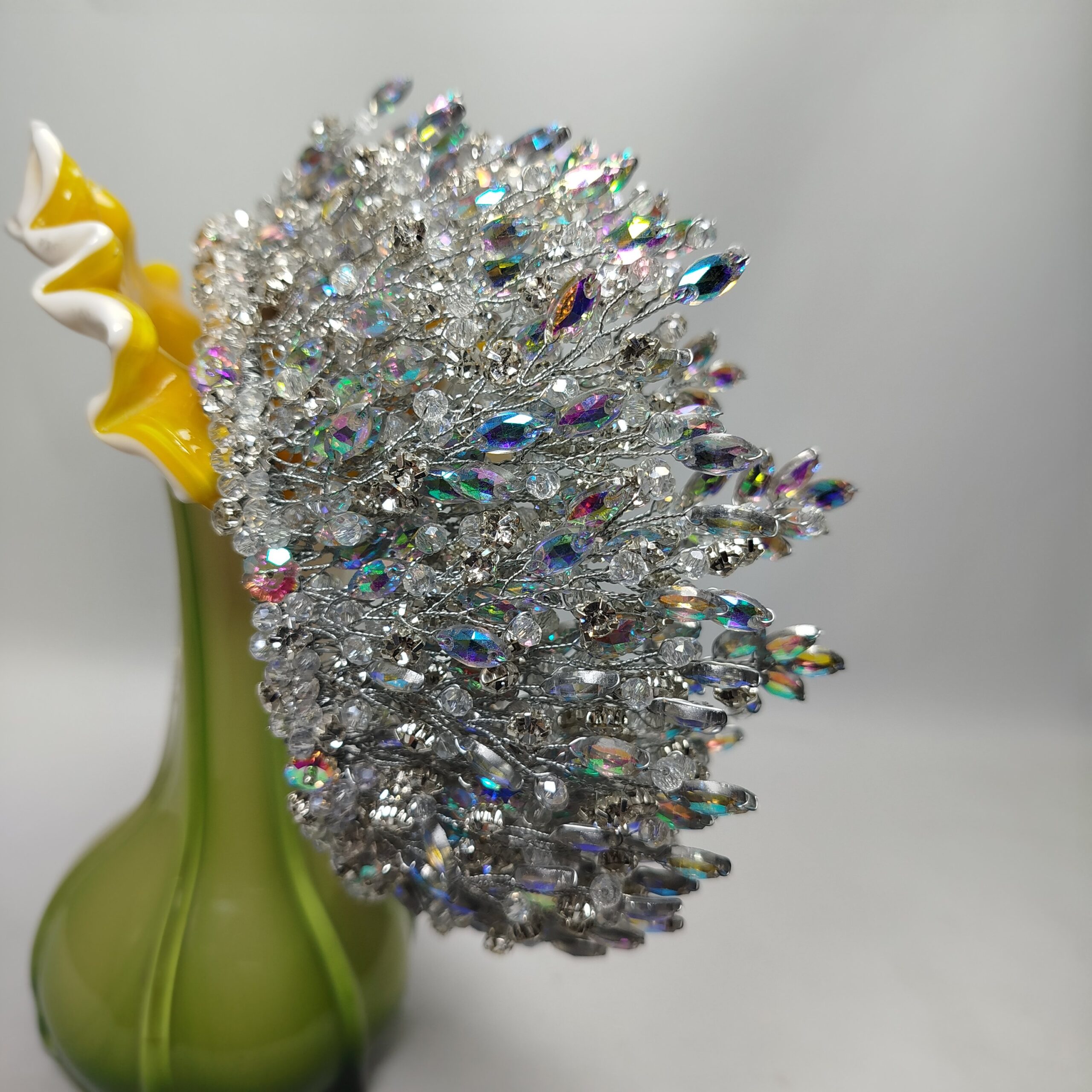 Silver Multi Heavy Crown For Bride - Image 7