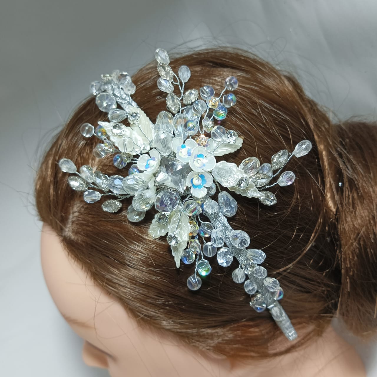 Crystal Silver Hair Band for Party and Weddings - Image 5