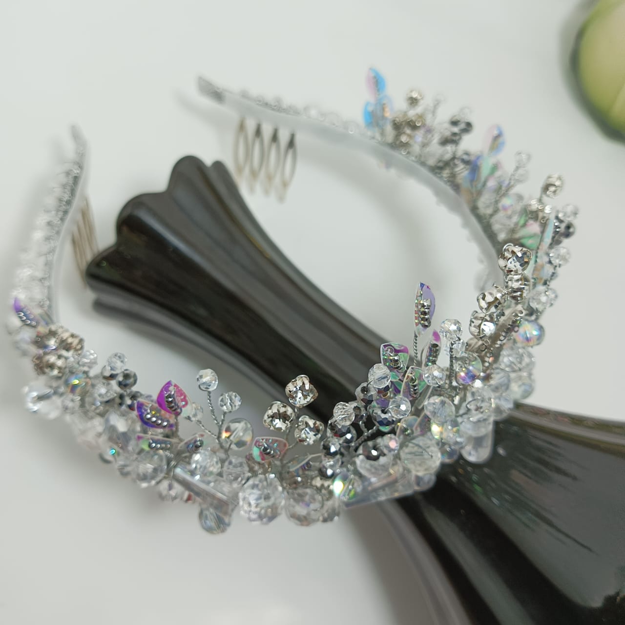 Silver Crown for Bride - Image 4