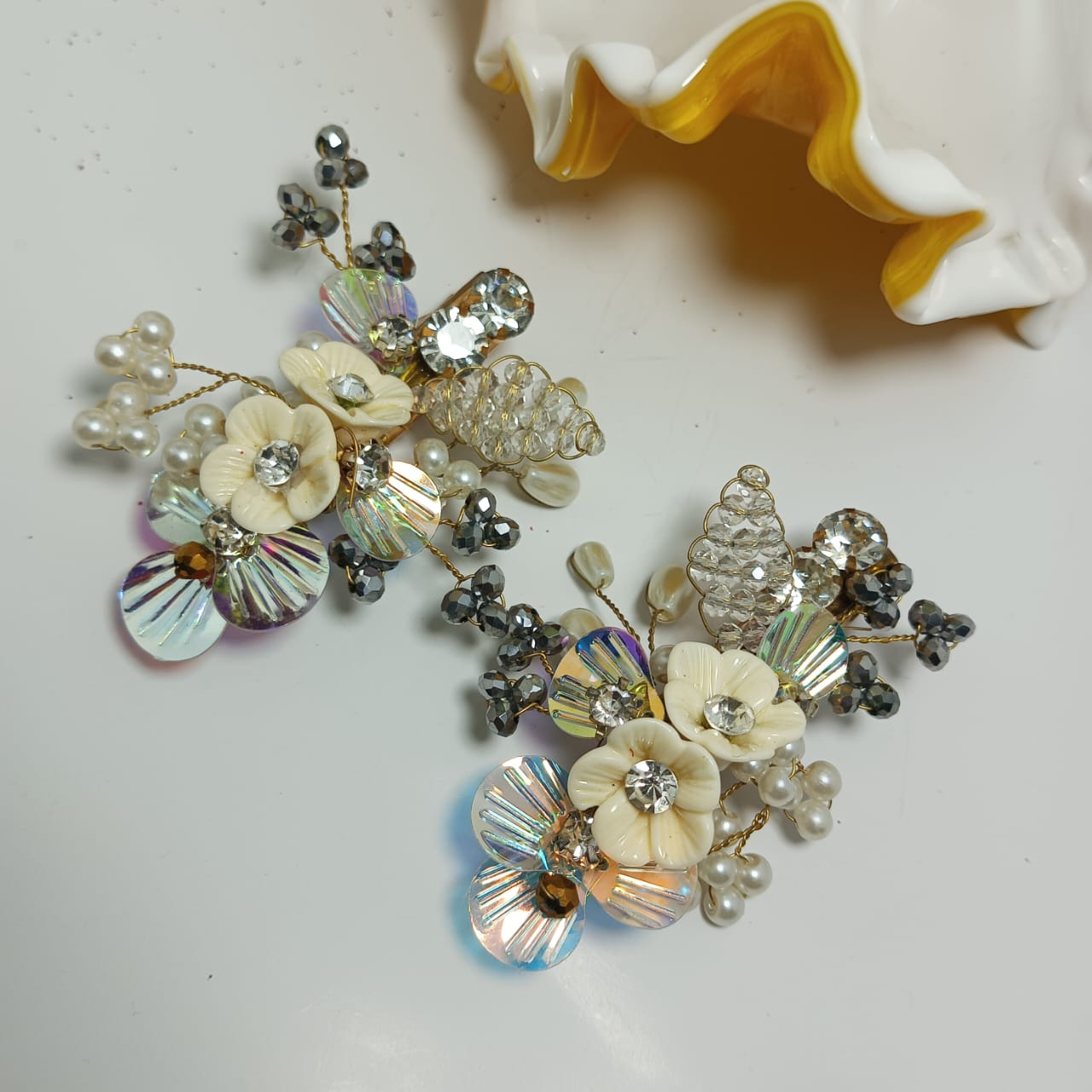 Fancy Silver Hair Pins Party & Weddings (Set of 2) - Image 4