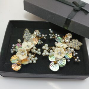 Fancy Silver Hair Pins Party & Weddings (Set of 2)