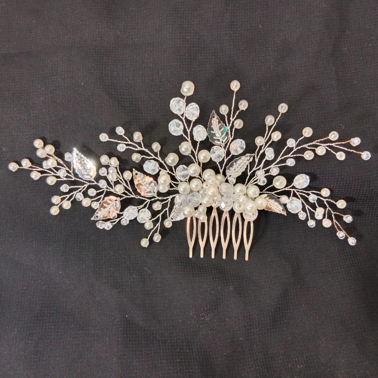 White Stylish Fancy Hair Comb - Image 2