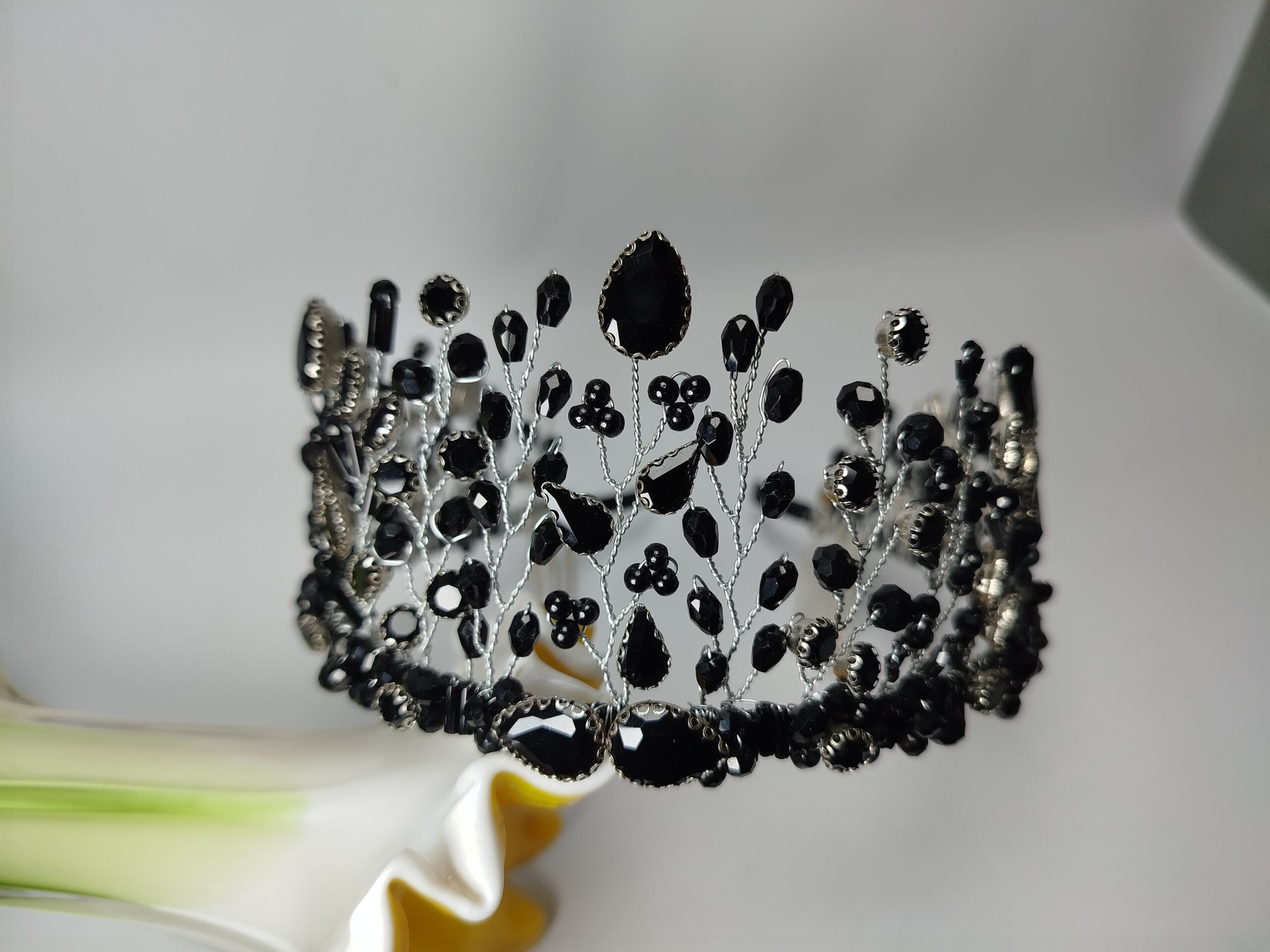 Black Crown for Bride - Image 2