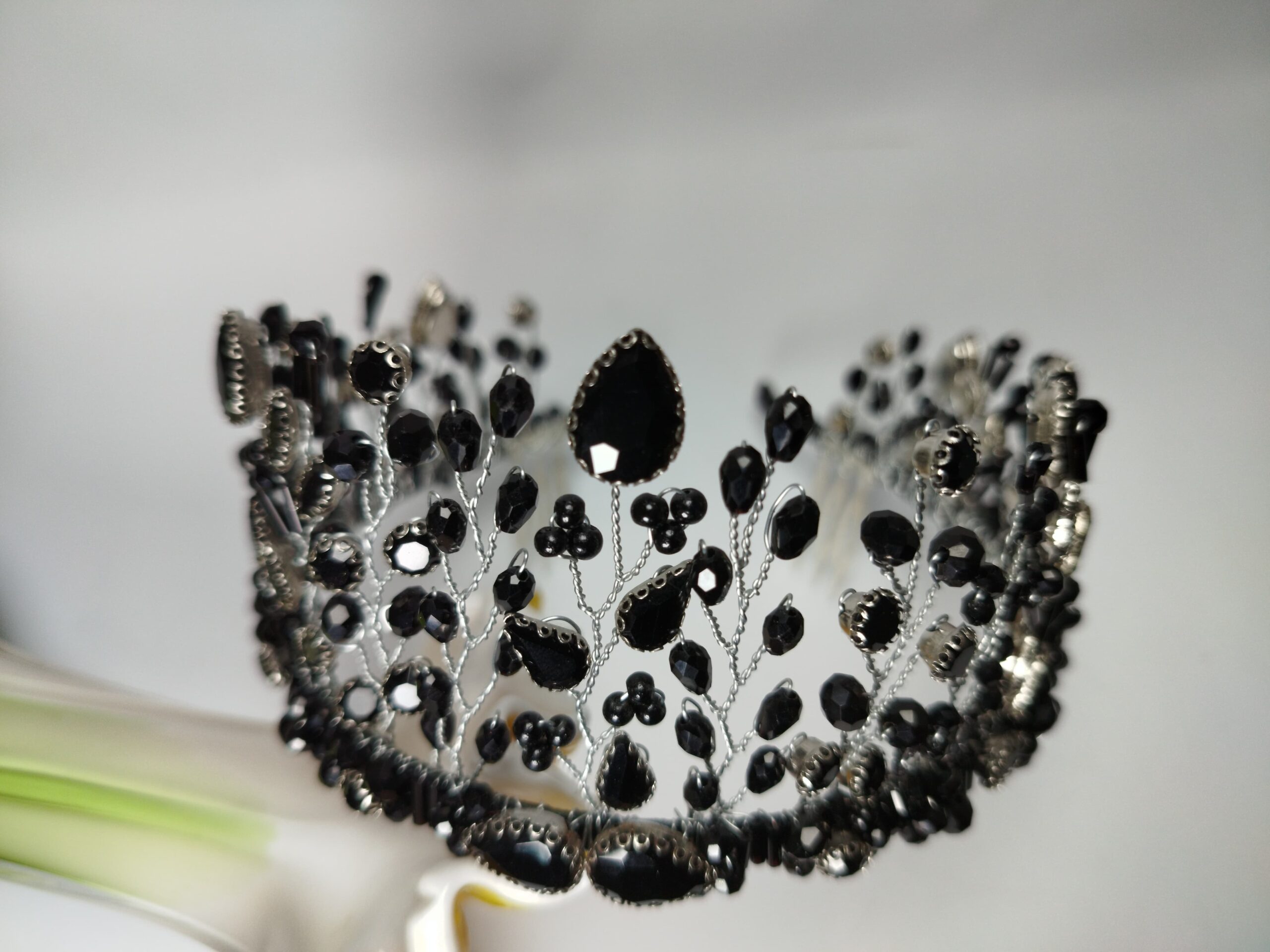 Black Crown for Bride - Image 4
