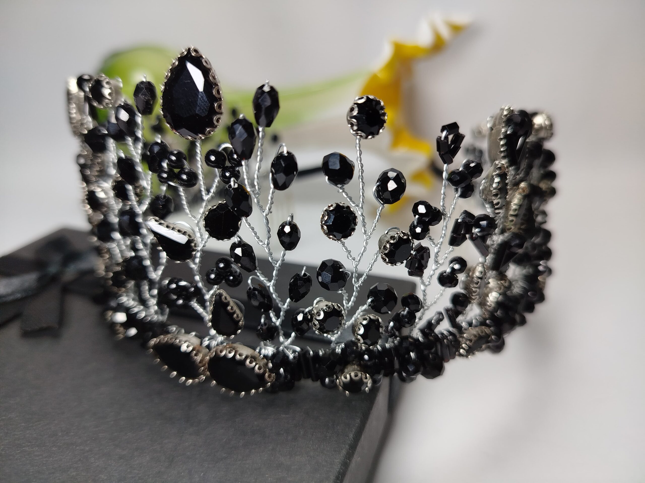 Black Crown for Bride - Image 5