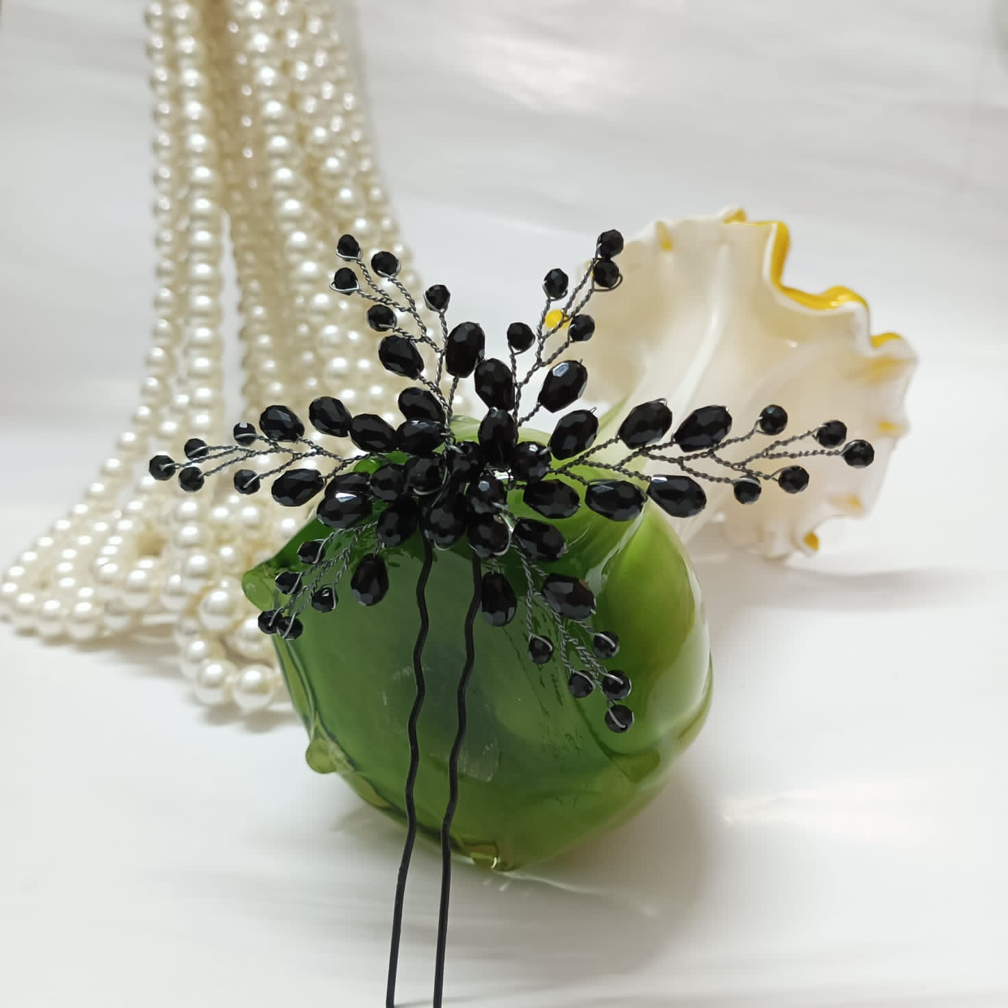 Black Jora Pin for Bride Girls and Women - Image 5
