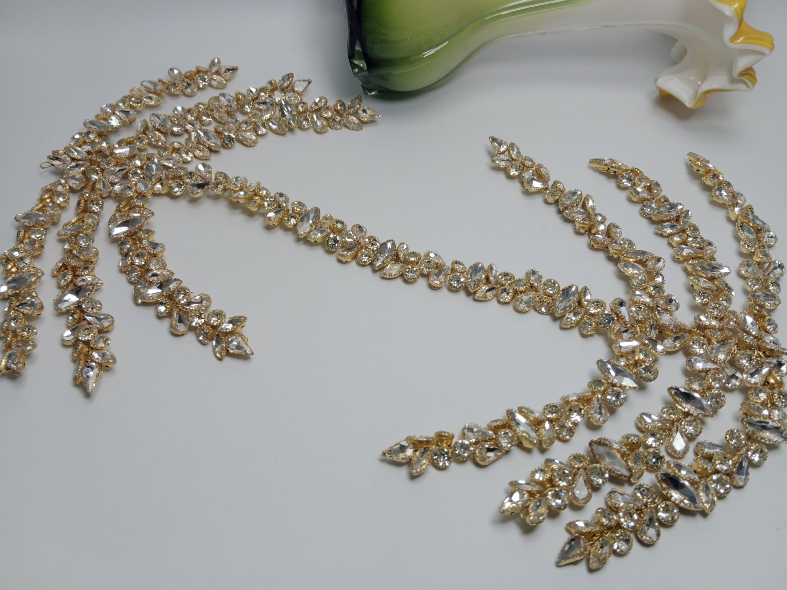 Silver Rhinestone with Golden Base Head-piece - Image 5