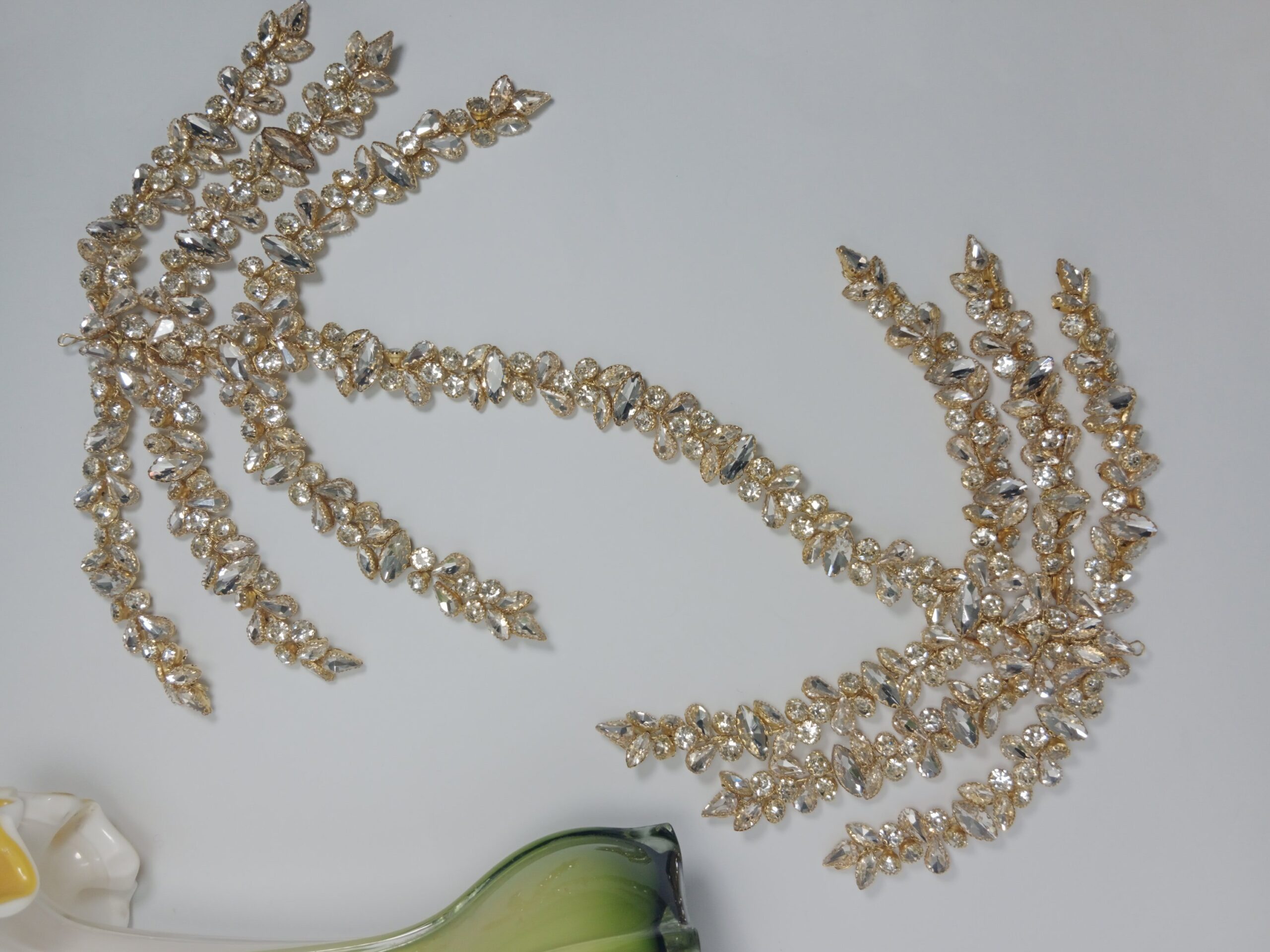 Silver Rhinestone with Golden Base Head-piece - Image 8