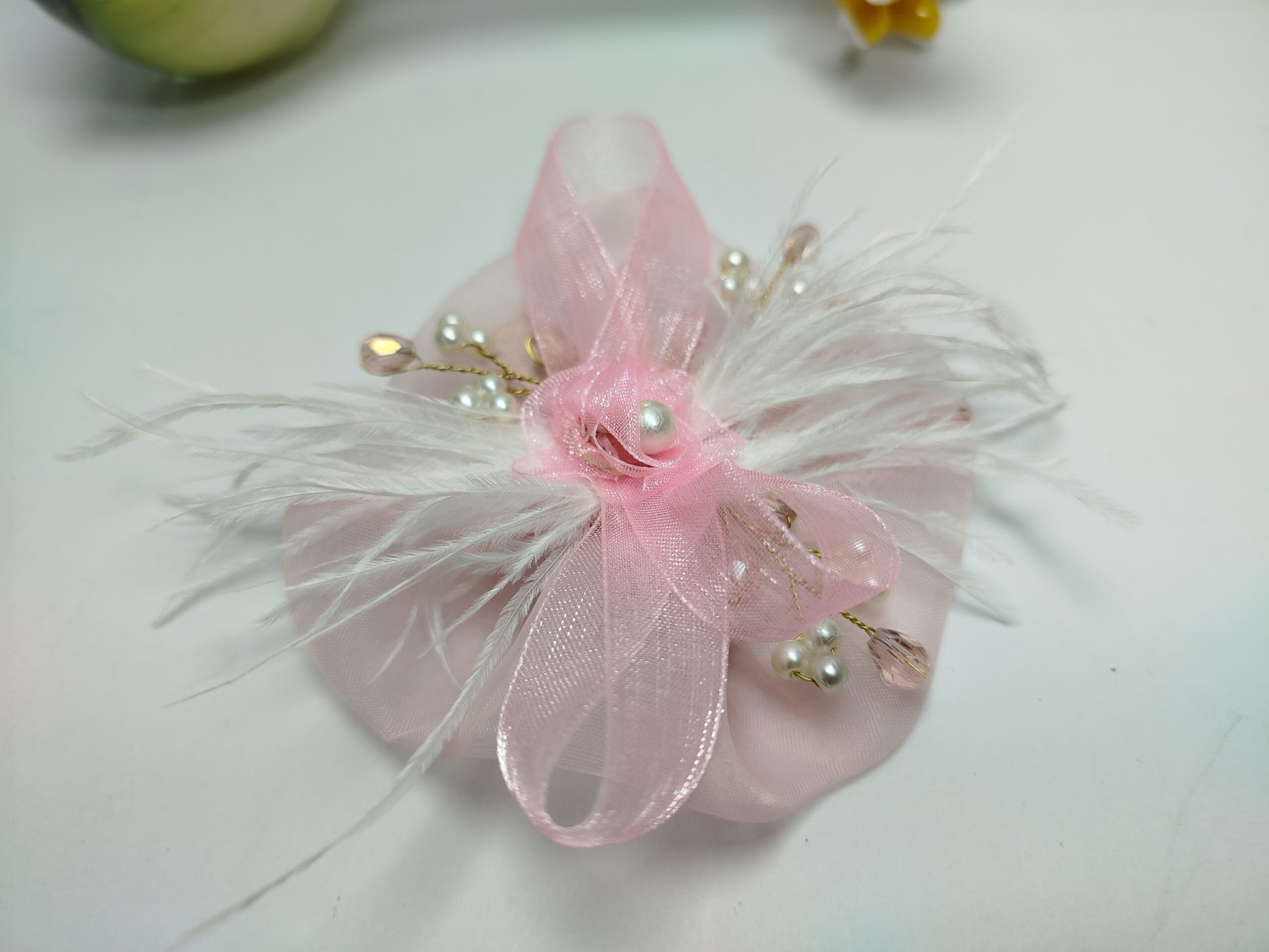 Pink Organza Western Style Pin (Small) - Image 4