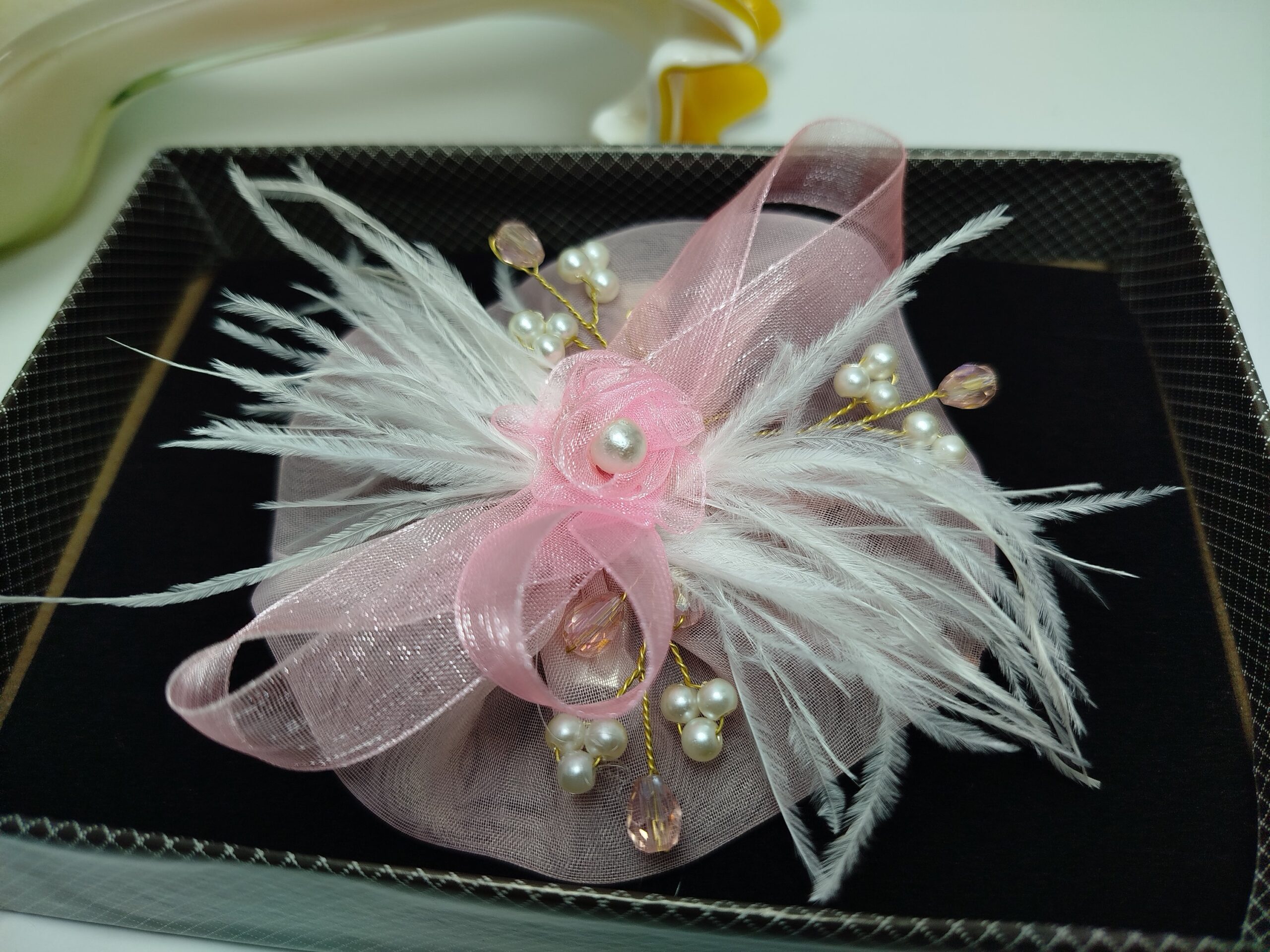 Pink Organza Western Style Pin (Small) - Image 5
