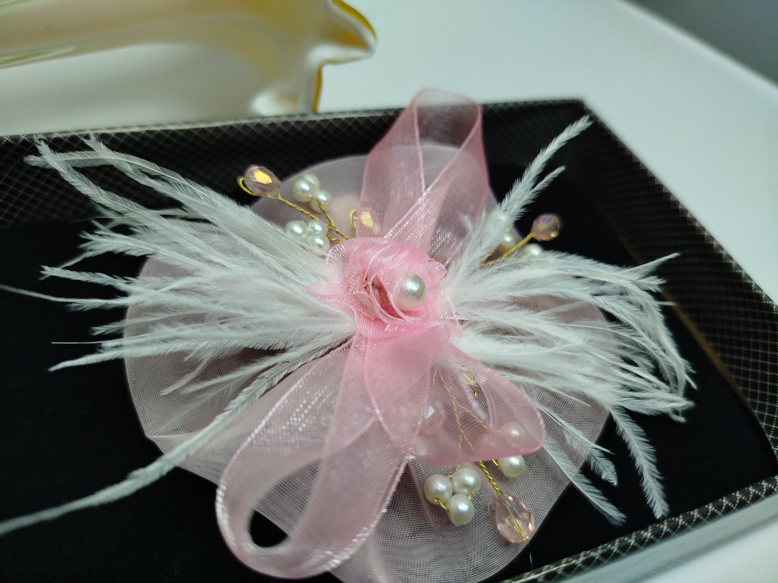 Pink Organza Western Style Pin (Small) - Image 6