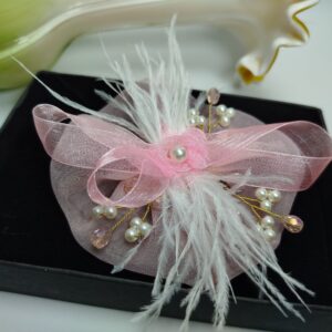 Pink Organza Western Style Pin (Small)