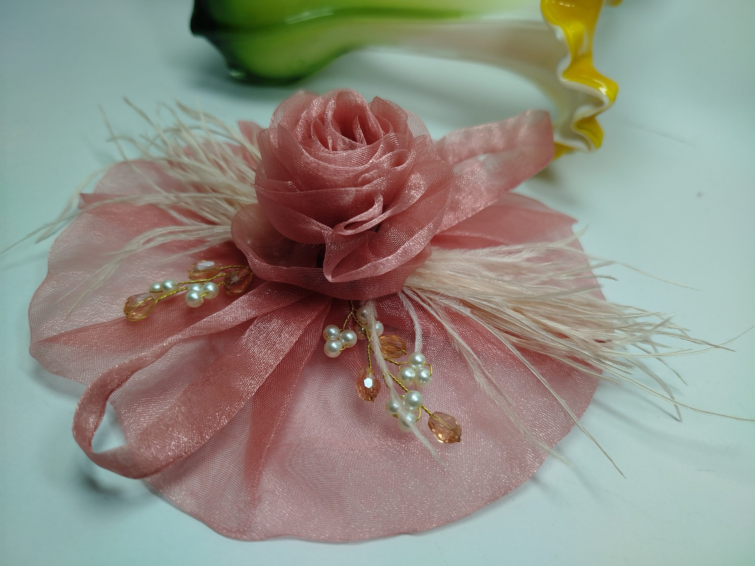 Organza Western Style Pin (Pink-Peach) - Image 7