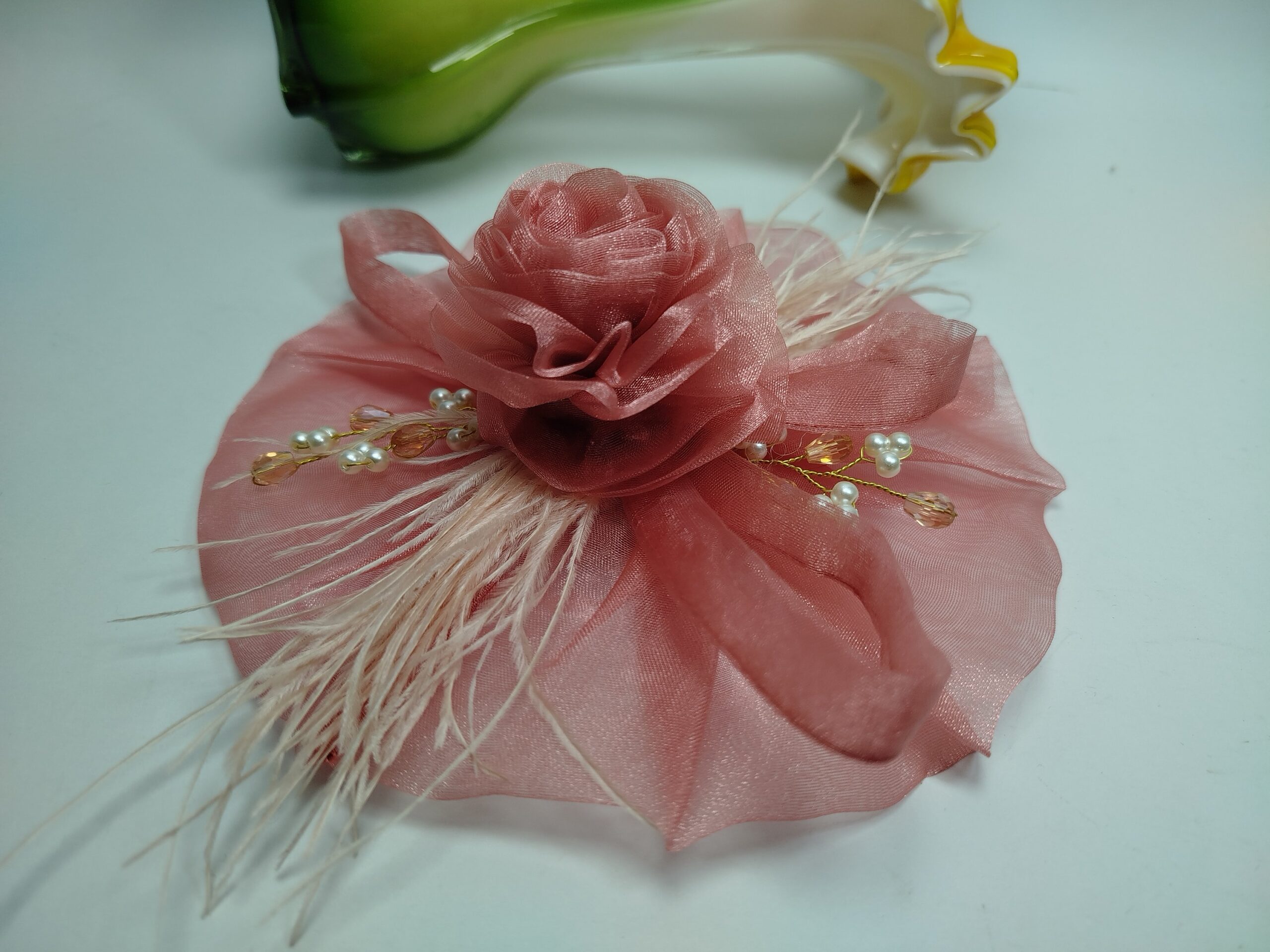 Organza Western Style Pin (Pink-Peach) - Image 4