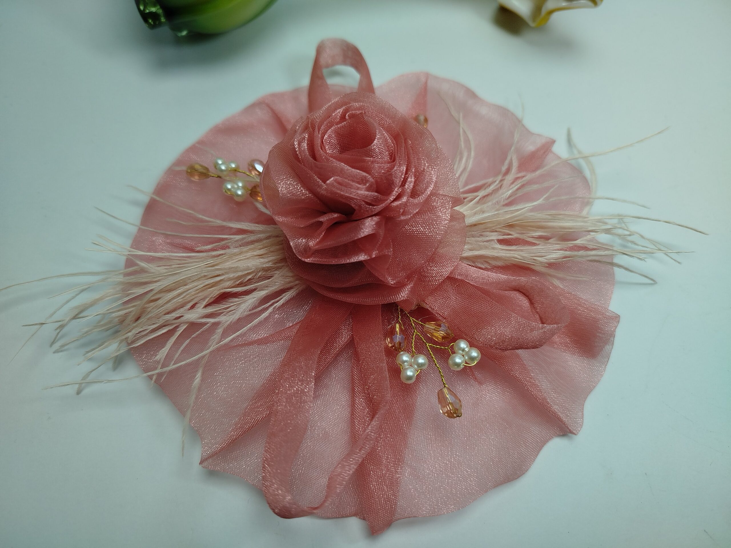 Organza Western Style Pin (Pink-Peach) - Image 5