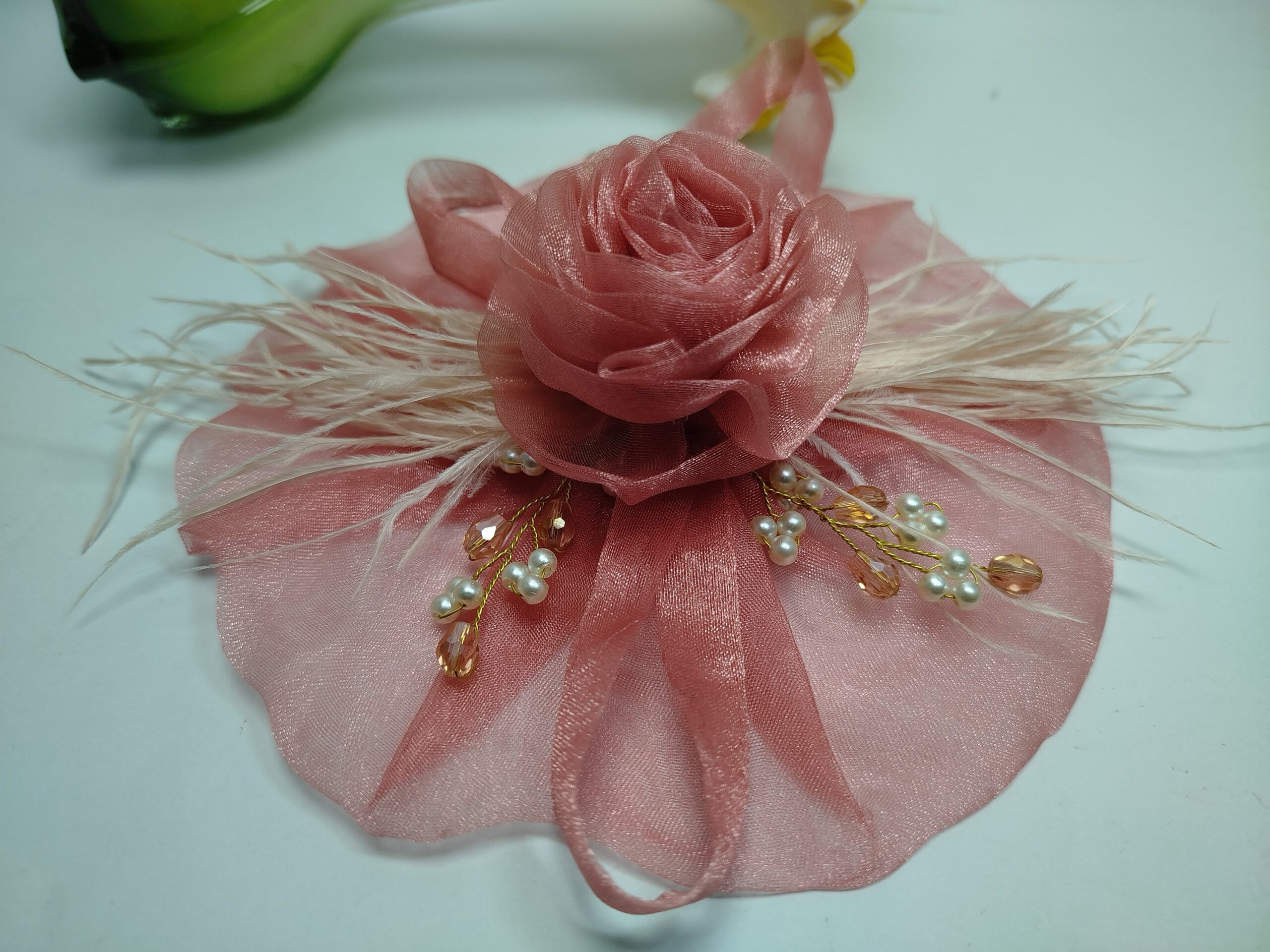 Organza Western Style Pin (Pink-Peach) - Image 6