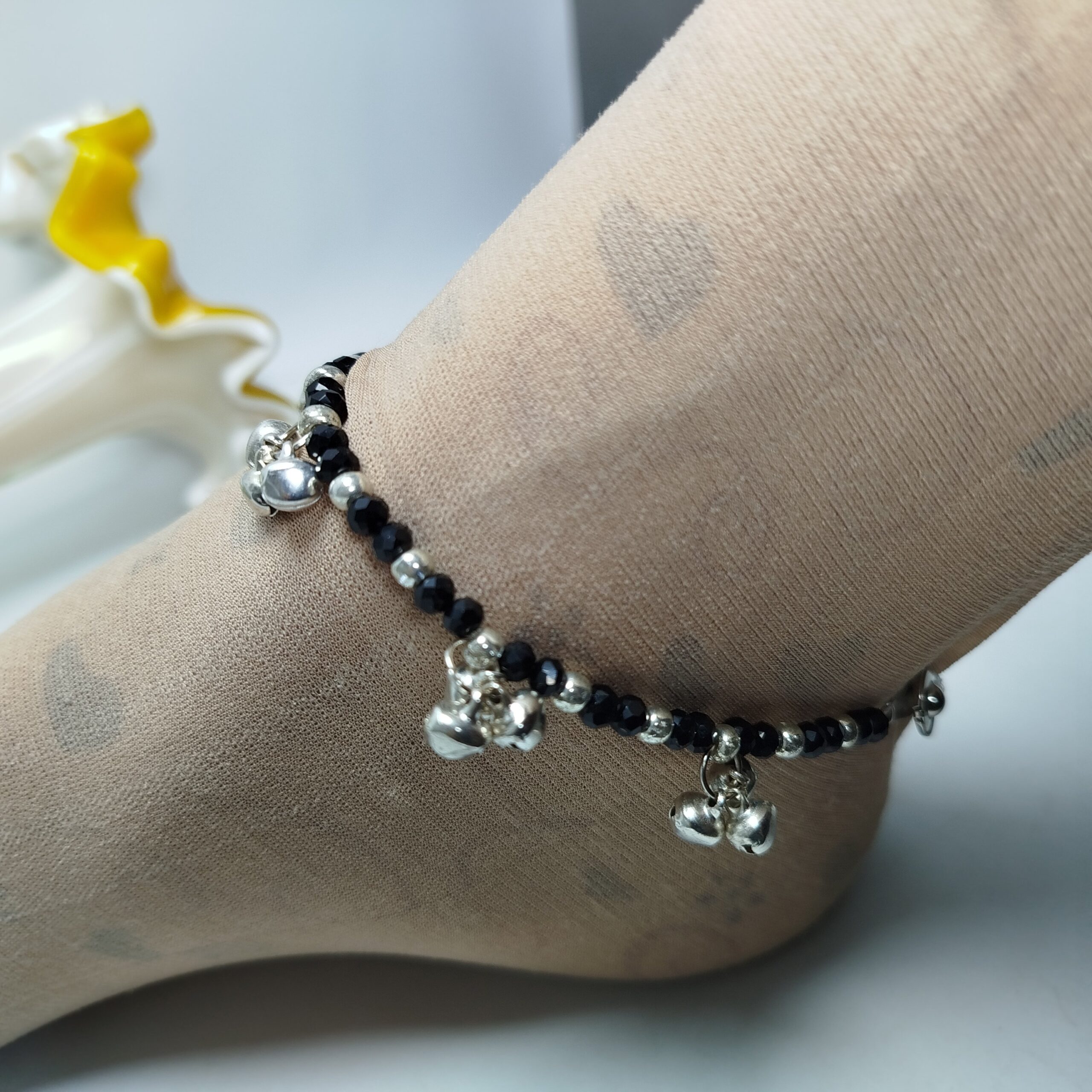 Black Ghungroo Anklet (Payal) (Pair of 2) - Image 6