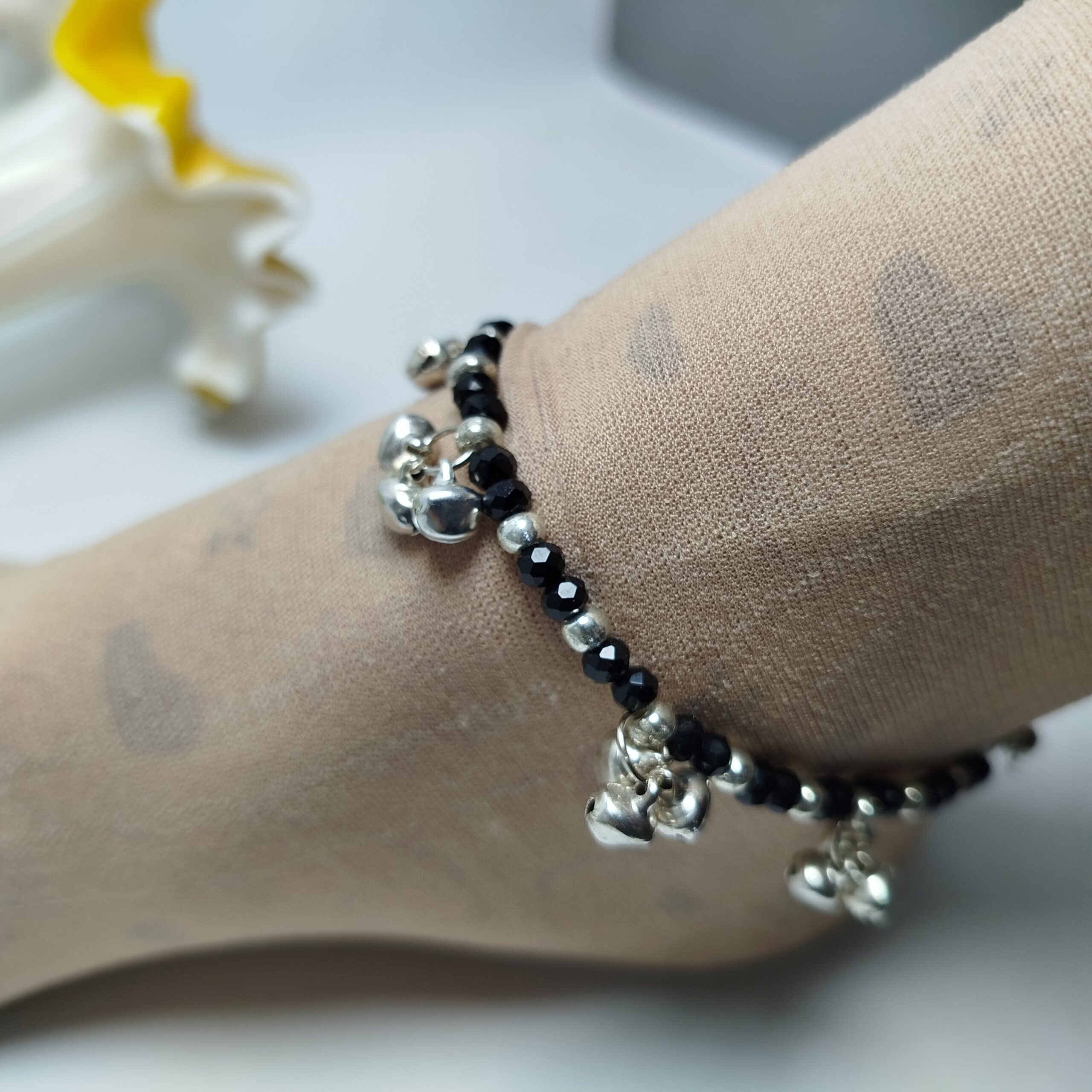 Black Ghungroo Anklet (Payal) (Pair of 2) - Image 3