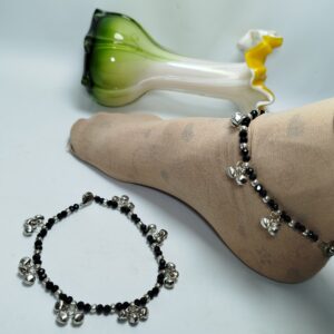 Black Ghungroo Anklet (Payal) (Pair of 2)