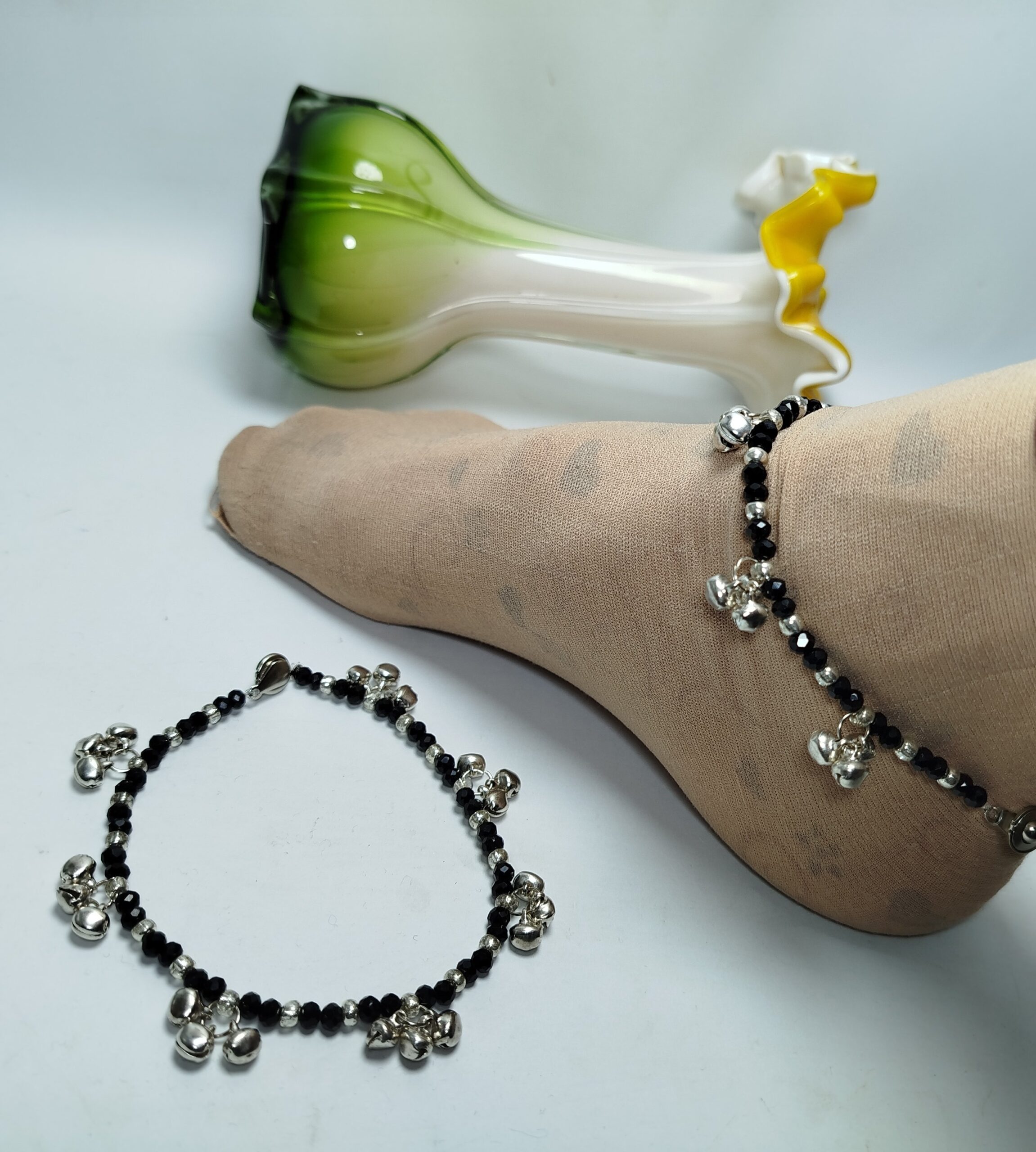 Black Ghungroo Anklet (Payal) (Pair of 2)
