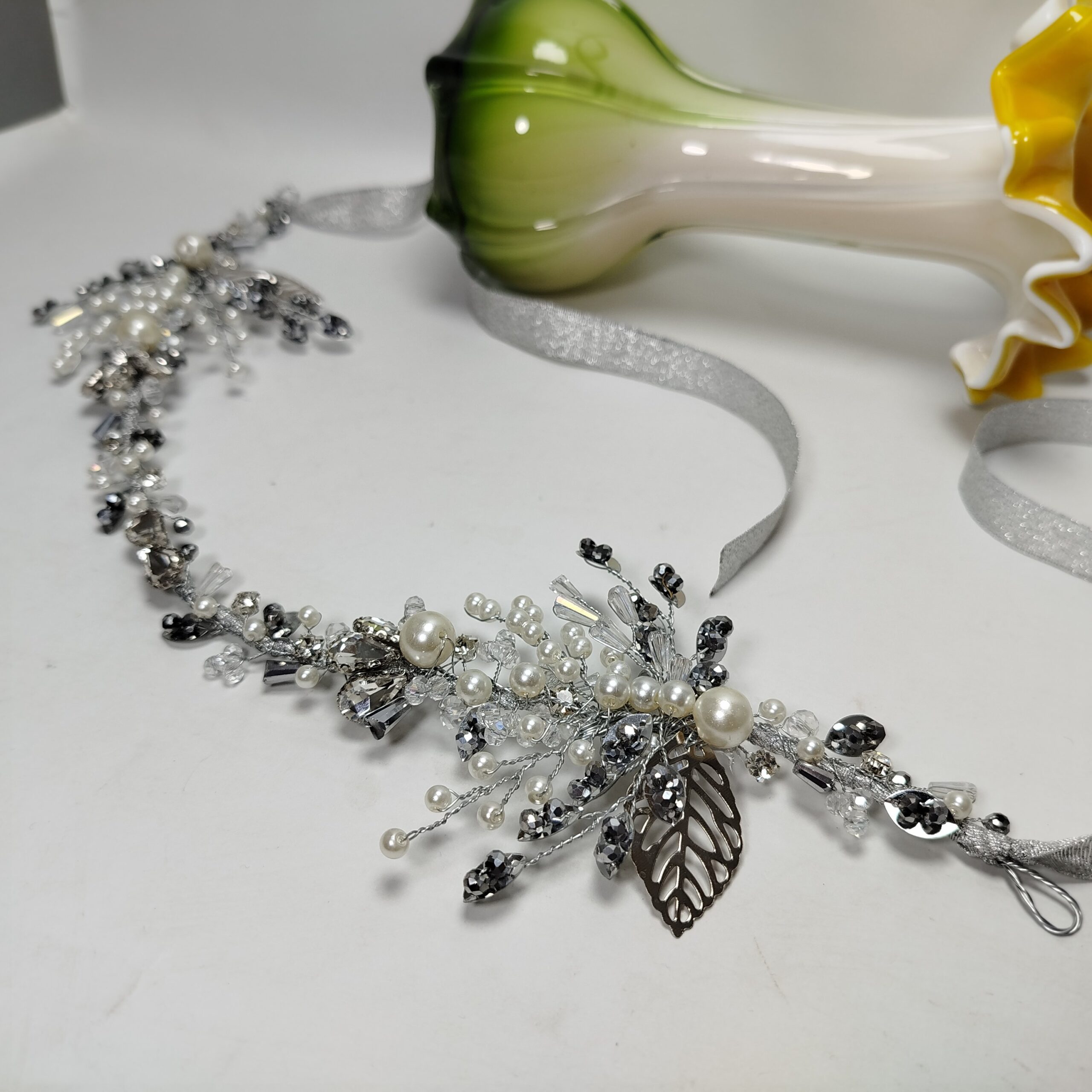 Silver Hijab Head Piece / Crown - Image 4
