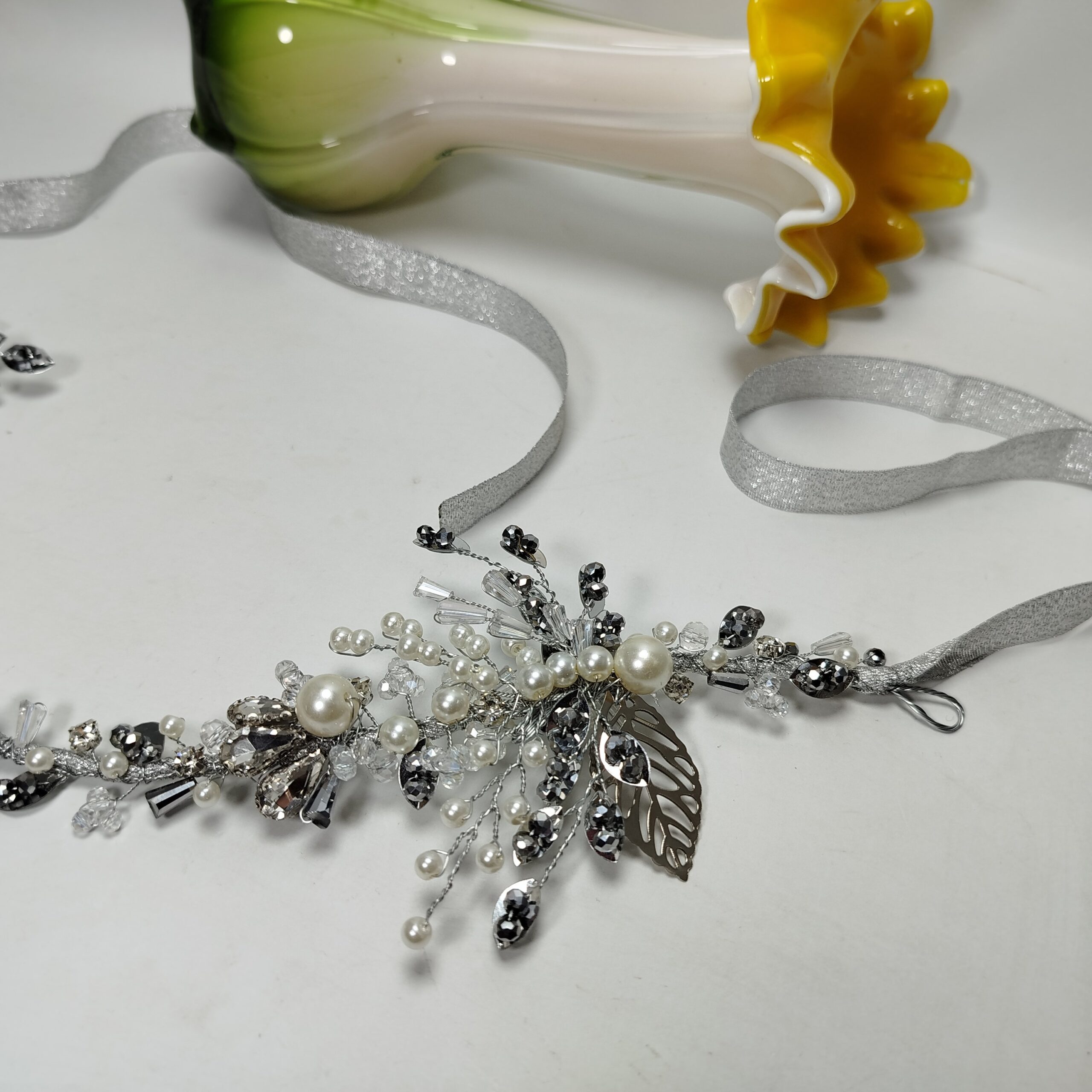 Silver Hijab Head Piece / Crown - Image 6