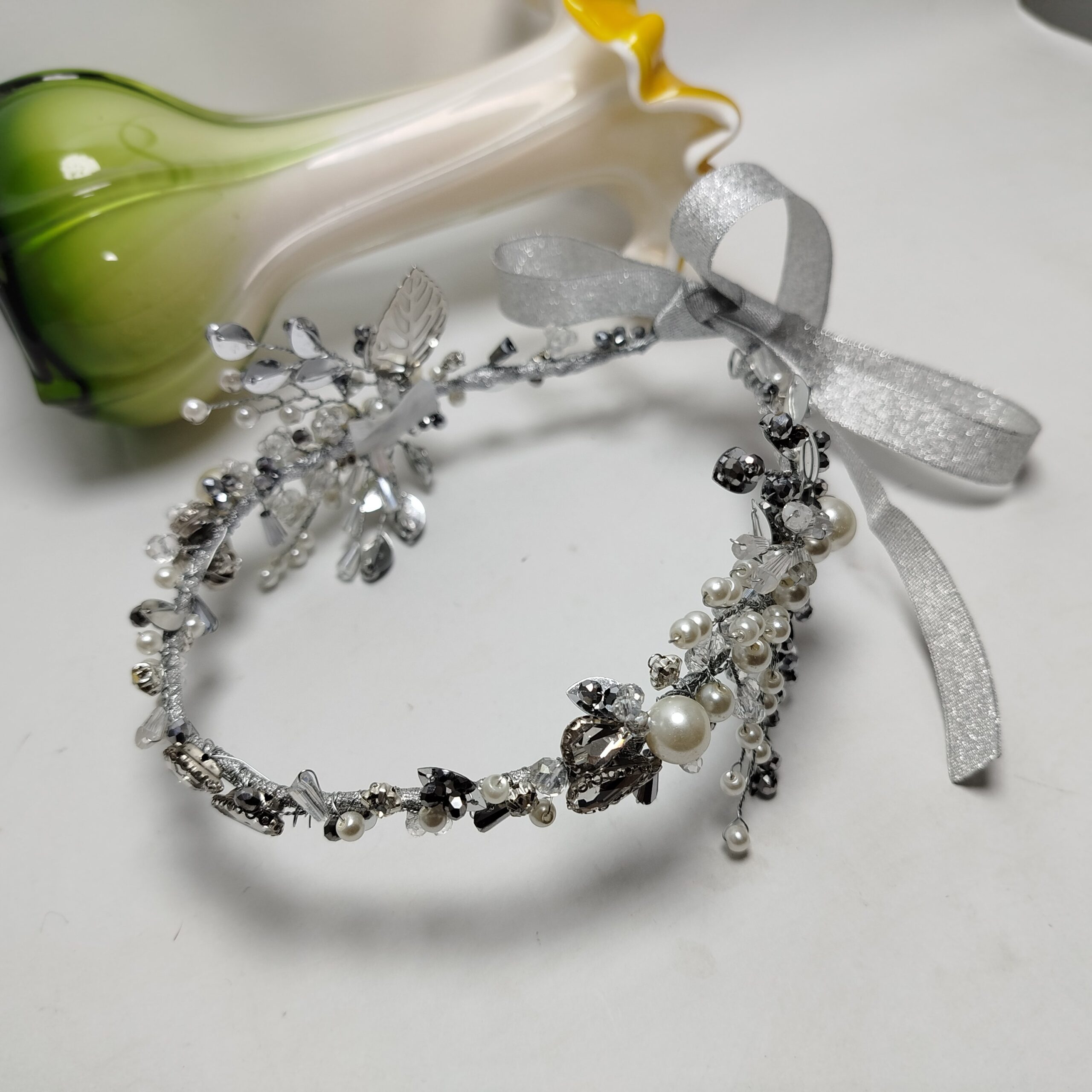 Silver Hijab Head Piece / Crown - Image 2