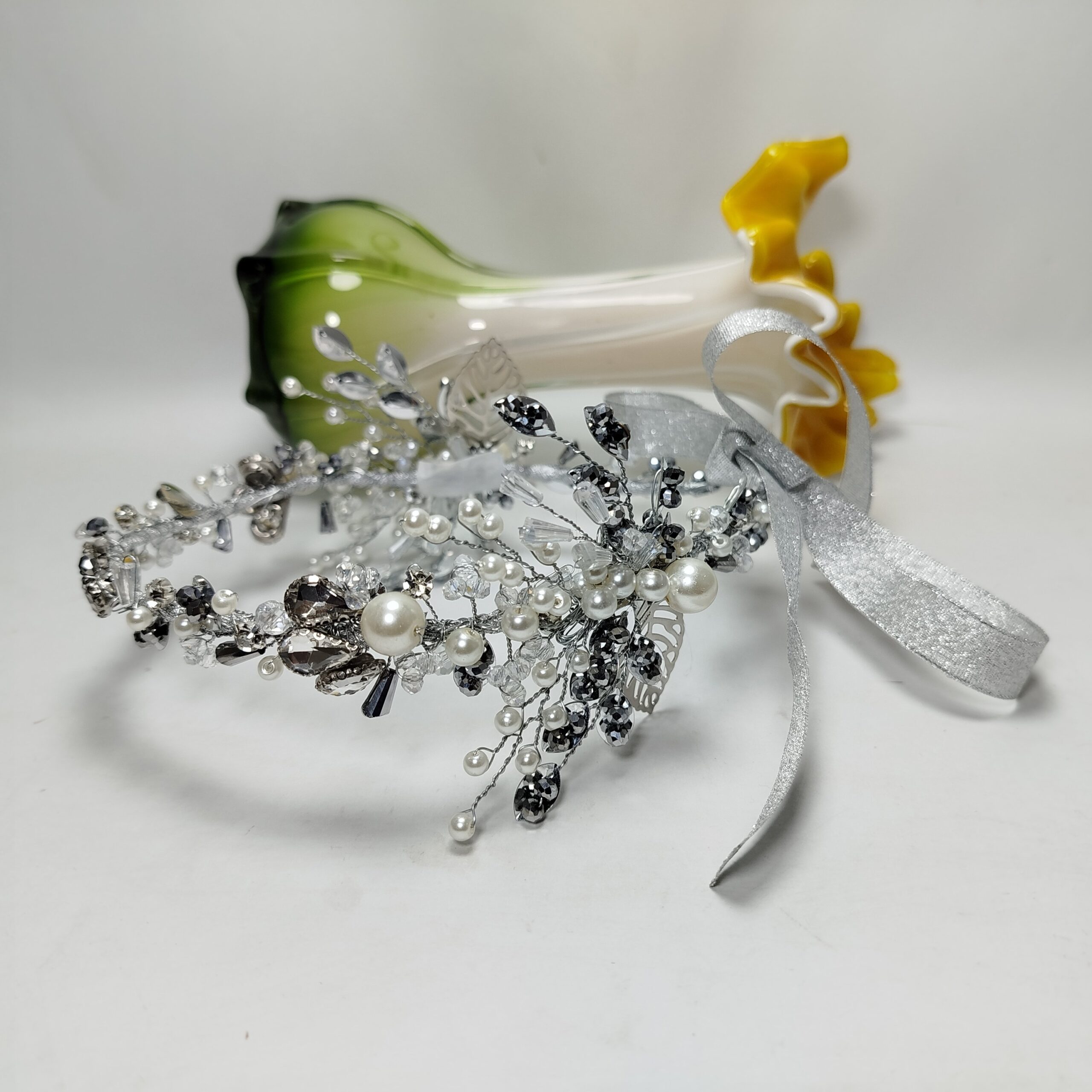 Silver Hijab Head Piece / Crown - Image 5