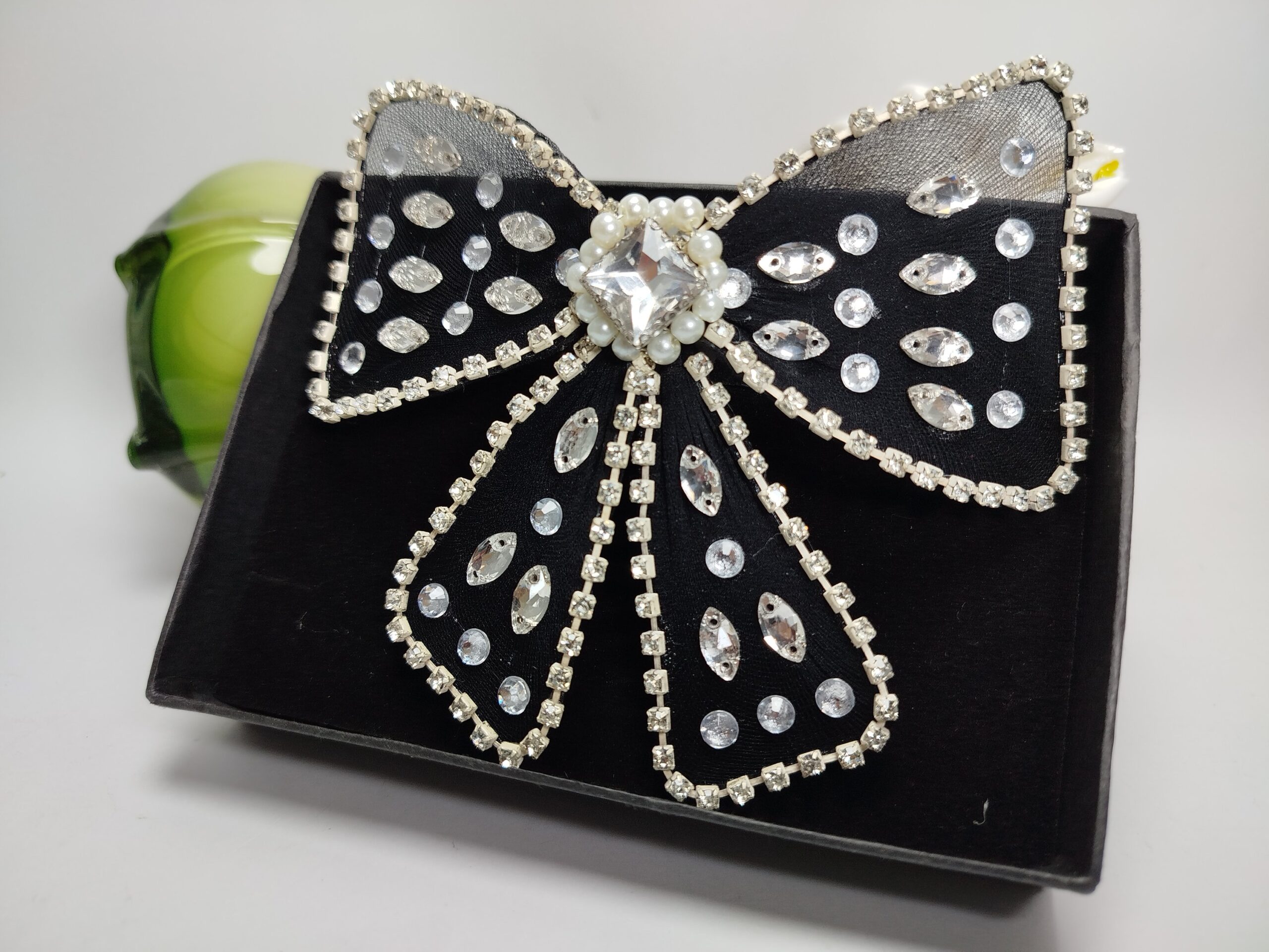 Black Bow Hair Pin